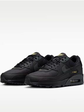 Nike Air Max 90 Black with Gold Trim